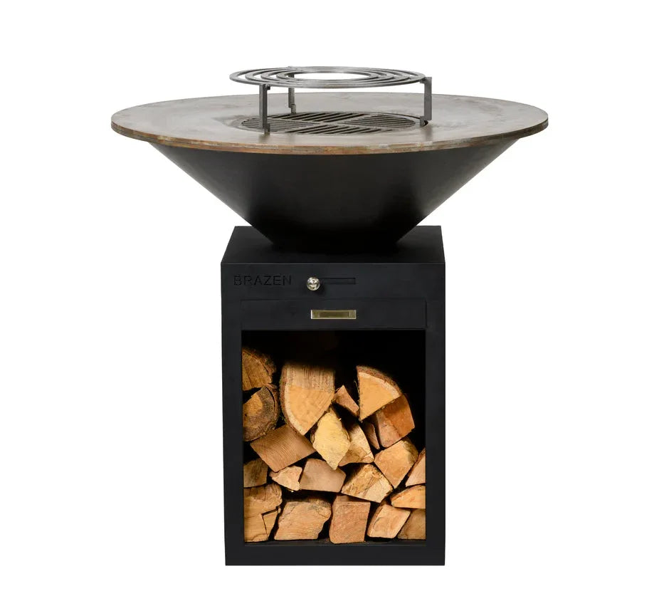 Braseiro Plancha Preto Clássico - TUDO EM CASA