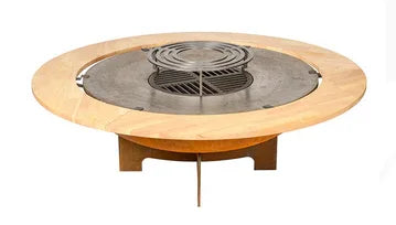 Brasero Plancha Sol Corten - TUDO EM CASA