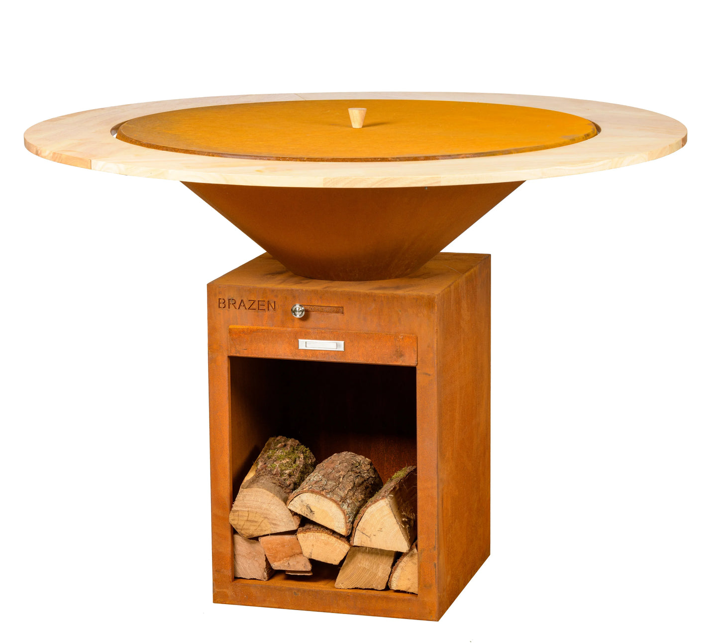 Pack Promo Braseiro Plancha Classico Aço Corten - TUDO EM CASA